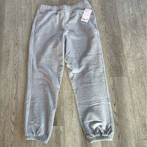 New-Athleta Fleece Grey Joggers